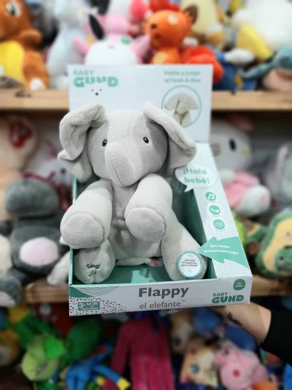  Baby Gund - Flappy el Elefante animado, juguete de